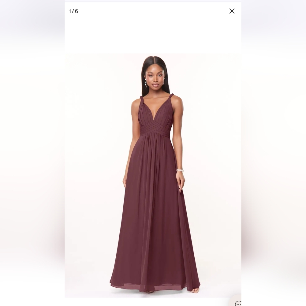 Elegant Merlot/Cabernet Evening Dress Great For Wedding Guest
